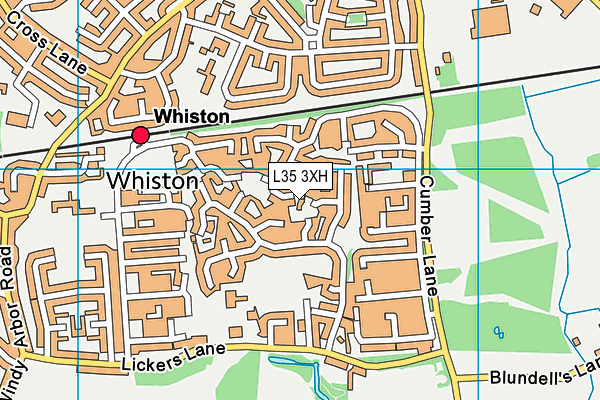 L35 3XH map - OS VectorMap District (Ordnance Survey) L35 3XH map - OS VectorMap District (Ordnance Survey)