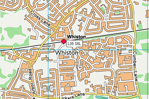 L35 3XL map - OS VectorMap District (Ordnance Survey)