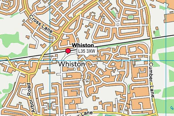 L35 3XW map - OS VectorMap District (Ordnance Survey) L35 3XW map - OS VectorMap District (Ordnance Survey)