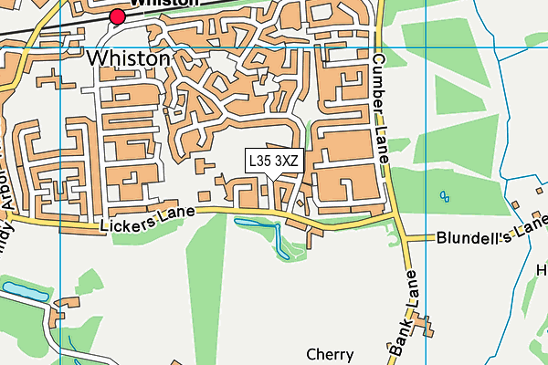 L35 3XZ map - OS VectorMap District (Ordnance Survey) L35 3XZ map - OS VectorMap District (Ordnance Survey)