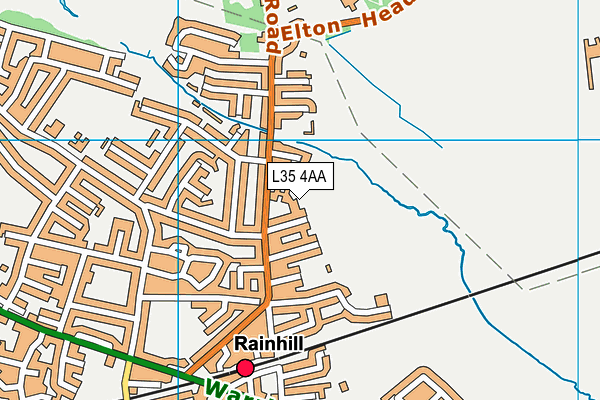 L35 4AA map - OS VectorMap District (Ordnance Survey) L35 4AA map - OS VectorMap District (Ordnance Survey)