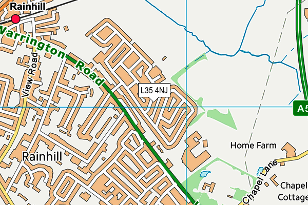L35 4NJ map - OS VectorMap District (Ordnance Survey) L35 4NJ map - OS VectorMap District (Ordnance Survey)