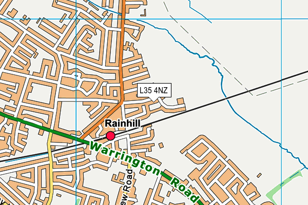 L35 4NZ map - OS VectorMap District (Ordnance Survey) L35 4NZ map - OS VectorMap District (Ordnance Survey)