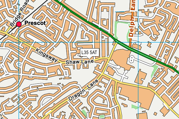 L35 5AT map - OS VectorMap District (Ordnance Survey) L35 5AT map - OS VectorMap District (Ordnance Survey)