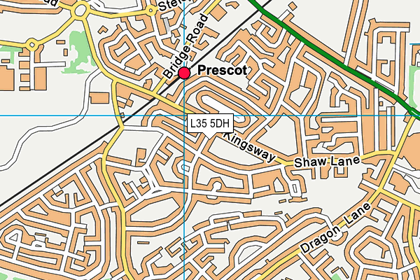 L35 5DH map - OS VectorMap District (Ordnance Survey)