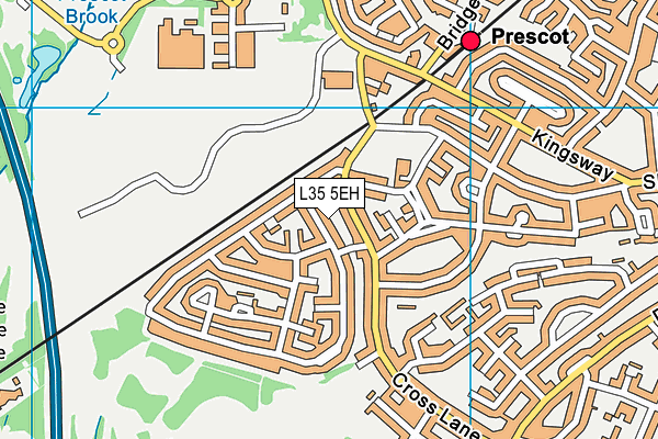 L35 5EH map - OS VectorMap District (Ordnance Survey) L35 5EH map - OS VectorMap District (Ordnance Survey)