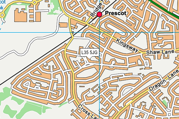 L35 5JG map - OS VectorMap District (Ordnance Survey) L35 5JG map - OS VectorMap District (Ordnance Survey)