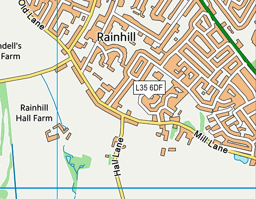 L35 6DF map - OS VectorMap District (Ordnance Survey)