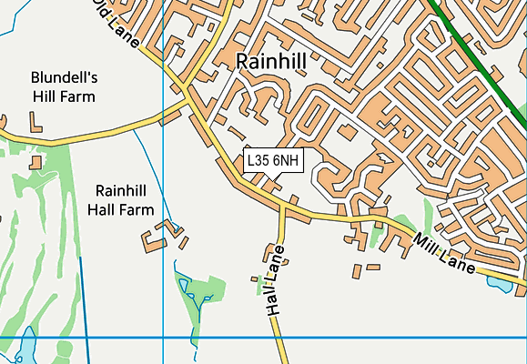 L35 6NH map - OS VectorMap District (Ordnance Survey) L35 6NH map - OS VectorMap District (Ordnance Survey)