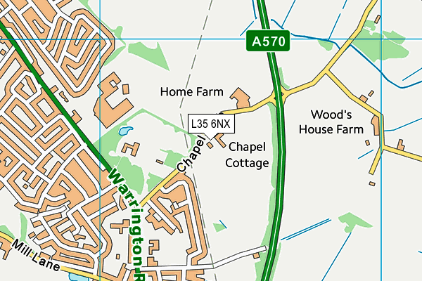 L35 6NX map - OS VectorMap District (Ordnance Survey) L35 6NX map - OS VectorMap District (Ordnance Survey)
