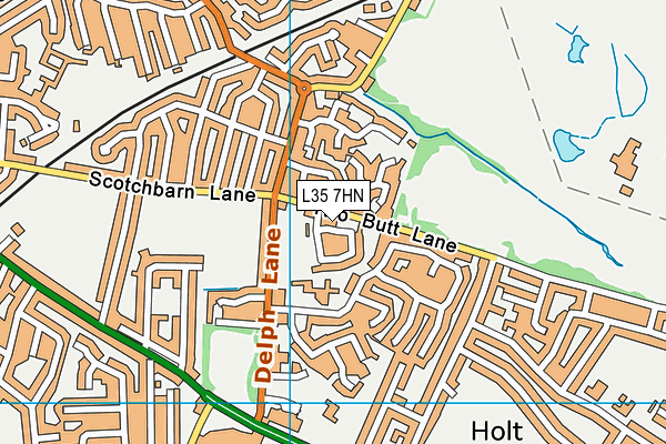 L35 7HN map - OS VectorMap District (Ordnance Survey) L35 7HN map - OS VectorMap District (Ordnance Survey)