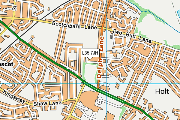 L35 7JH map - OS VectorMap District (Ordnance Survey) L35 7JH map - OS VectorMap District (Ordnance Survey)