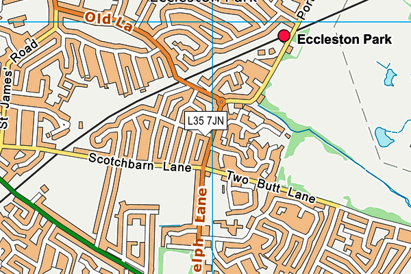 L35 7JN map - OS VectorMap District (Ordnance Survey) L35 7JN map - OS VectorMap District (Ordnance Survey)