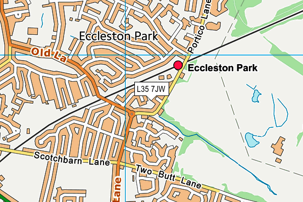 L35 7JW map - OS VectorMap District (Ordnance Survey) L35 7JW map - OS VectorMap District (Ordnance Survey)
