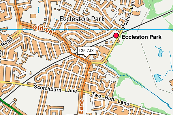 L35 7JX map - OS VectorMap District (Ordnance Survey) L35 7JX map - OS VectorMap District (Ordnance Survey)
