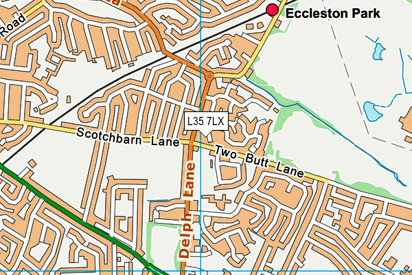L35 7LX map - OS VectorMap District (Ordnance Survey) L35 7LX map - OS VectorMap District (Ordnance Survey)
