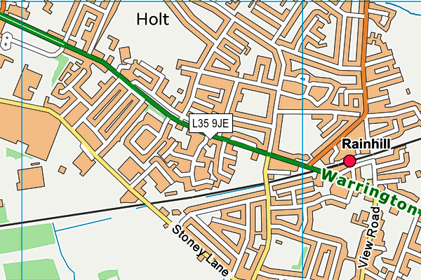 L35 9JE map - OS VectorMap District (Ordnance Survey) L35 9JE map - OS VectorMap District (Ordnance Survey)