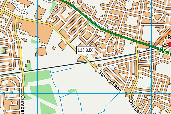 L35 9JX map - OS VectorMap District (Ordnance Survey) L35 9JX map - OS VectorMap District (Ordnance Survey)