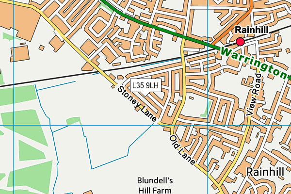 L35 9LH map - OS VectorMap District (Ordnance Survey) L35 9LH map - OS VectorMap District (Ordnance Survey)
