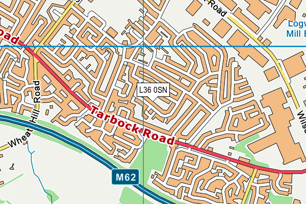 L36 0SN map - OS VectorMap District (Ordnance Survey) L36 0SN map - OS VectorMap District (Ordnance Survey)