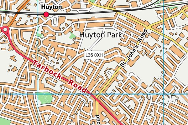 L36 0XH map - OS VectorMap District (Ordnance Survey)