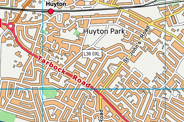 L36 0XL map - OS VectorMap District (Ordnance Survey)