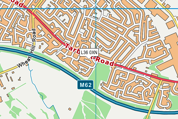 L36 0XN map - OS VectorMap District (Ordnance Survey) L36 0XN map - OS VectorMap District (Ordnance Survey)