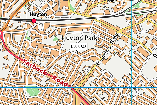 L36 0XQ map - OS VectorMap District (Ordnance Survey) L36 0XQ map - OS VectorMap District (Ordnance Survey)