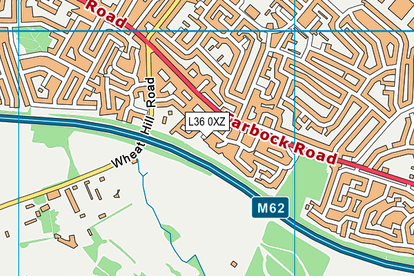 L36 0XZ map - OS VectorMap District (Ordnance Survey) L36 0XZ map - OS VectorMap District (Ordnance Survey)