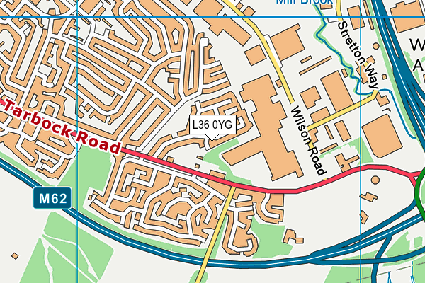 L36 0YG map - OS VectorMap District (Ordnance Survey)