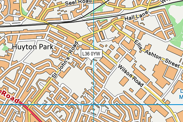L36 0YW map - OS VectorMap District (Ordnance Survey) L36 0YW map - OS VectorMap District (Ordnance Survey)