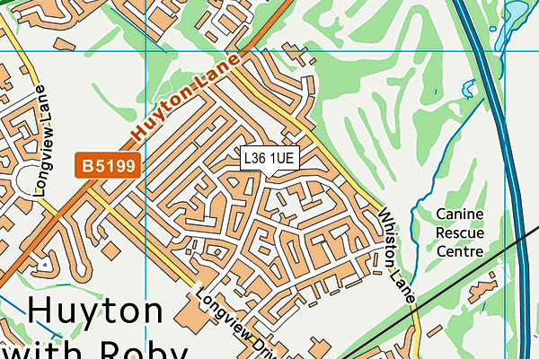 L36 1UE map - OS VectorMap District (Ordnance Survey) L36 1UE map - OS VectorMap District (Ordnance Survey)