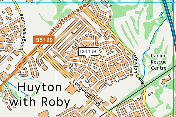 L36 1UH map - OS VectorMap District (Ordnance Survey) L36 1UH map - OS VectorMap District (Ordnance Survey)