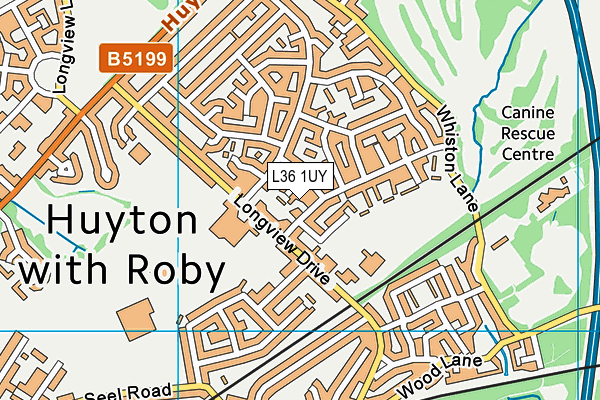 L36 1UY map - OS VectorMap District (Ordnance Survey) L36 1UY map - OS VectorMap District (Ordnance Survey)