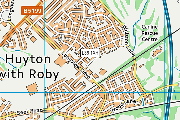 L36 1XH map - OS VectorMap District (Ordnance Survey) L36 1XH map - OS VectorMap District (Ordnance Survey)