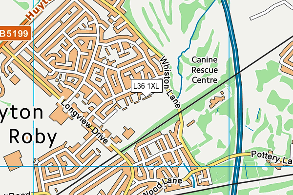 L36 1XL map - OS VectorMap District (Ordnance Survey) L36 1XL map - OS VectorMap District (Ordnance Survey)