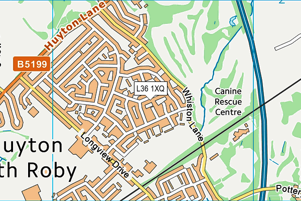 L36 1XQ map - OS VectorMap District (Ordnance Survey) L36 1XQ map - OS VectorMap District (Ordnance Survey)