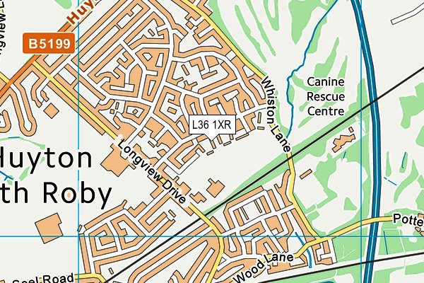 L36 1XR map - OS VectorMap District (Ordnance Survey) L36 1XR map - OS VectorMap District (Ordnance Survey)