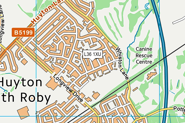 L36 1XU map - OS VectorMap District (Ordnance Survey) L36 1XU map - OS VectorMap District (Ordnance Survey)