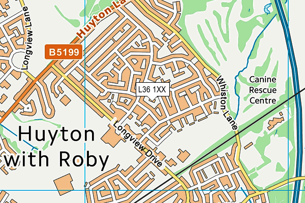 L36 1XX map - OS VectorMap District (Ordnance Survey) L36 1XX map - OS VectorMap District (Ordnance Survey)