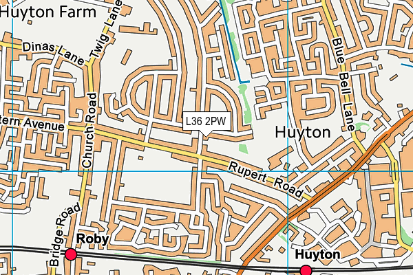 L36 2PW map - OS VectorMap District (Ordnance Survey) L36 2PW map - OS VectorMap District (Ordnance Survey)