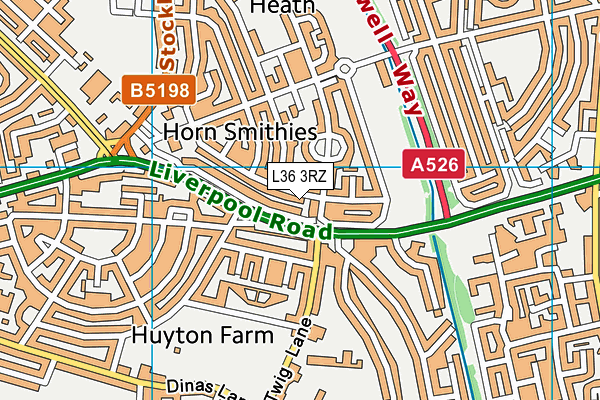 L36 3RZ map - OS VectorMap District (Ordnance Survey)