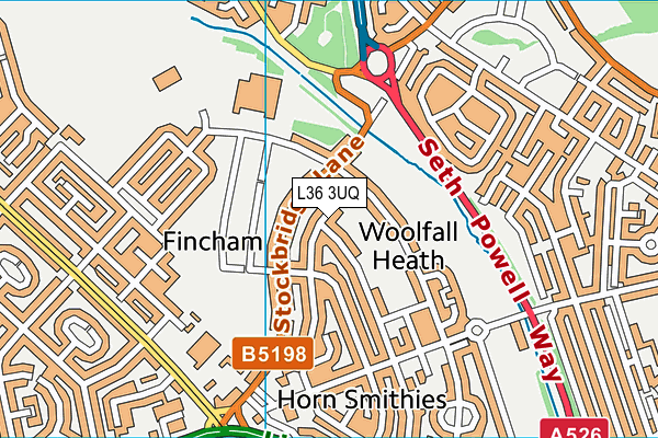 L36 3UQ map - OS VectorMap District (Ordnance Survey) L36 3UQ map - OS VectorMap District (Ordnance Survey)