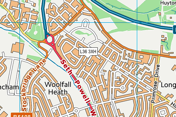 L36 3XH map - OS VectorMap District (Ordnance Survey) L36 3XH map - OS VectorMap District (Ordnance Survey)