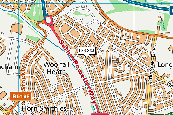 L36 3XJ map - OS VectorMap District (Ordnance Survey) L36 3XJ map - OS VectorMap District (Ordnance Survey)
