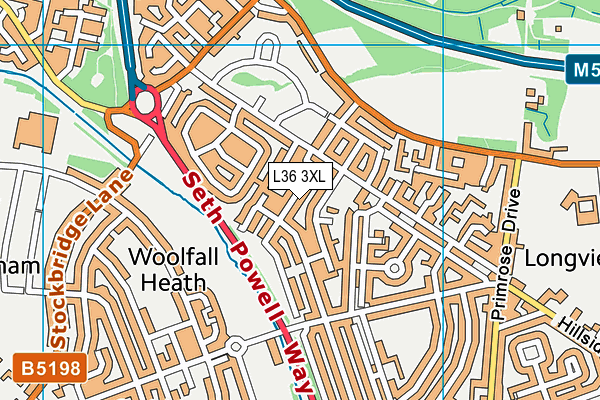 L36 3XL map - OS VectorMap District (Ordnance Survey) L36 3XL map - OS VectorMap District (Ordnance Survey)