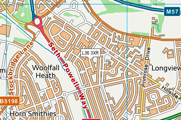 L36 3XR map - OS VectorMap District (Ordnance Survey) L36 3XR map - OS VectorMap District (Ordnance Survey)