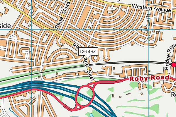 L36 4HZ map - OS VectorMap District (Ordnance Survey) L36 4HZ map - OS VectorMap District (Ordnance Survey)