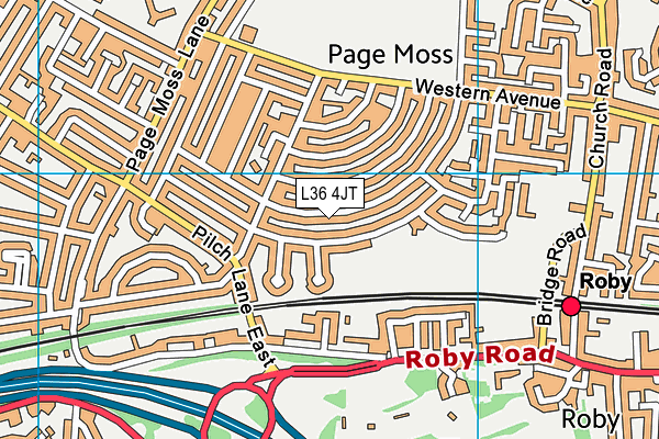 L36 4JT map - OS VectorMap District (Ordnance Survey) L36 4JT map - OS VectorMap District (Ordnance Survey)