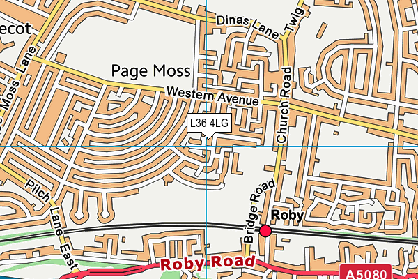 L36 4LG map - OS VectorMap District (Ordnance Survey) L36 4LG map - OS VectorMap District (Ordnance Survey)